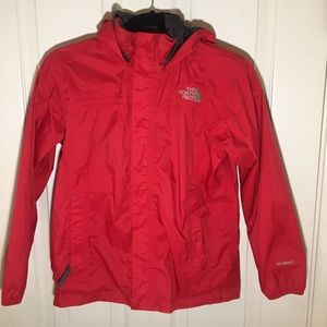 Gently used Boys red north face jacket